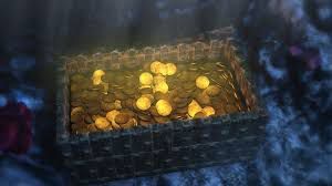 Gold coins in a chest