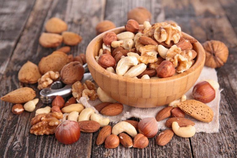 photo of various nuts in a bowl